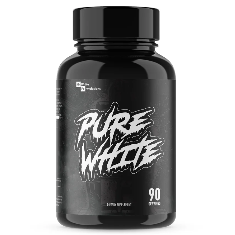 Mr White Pure White Juglans Regia extract nootropic supplement facts label 100mg capsules